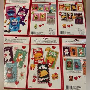 NWT 192 Valentine's Day Exchange Cards with Stickers Kids Party with STICKERS
